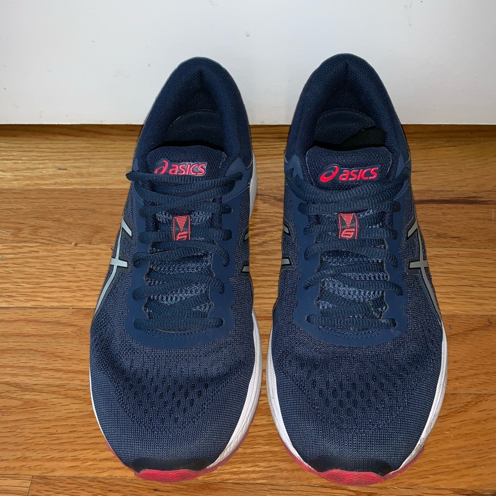 ASICS running sneakers.
